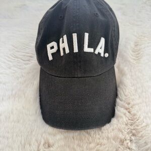 47 Black Cap with White PHILA. Logo Patch
